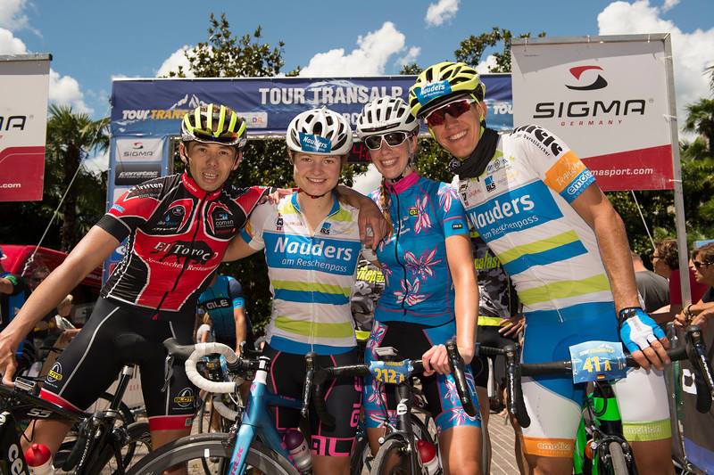 Tour Transalp 2017 team Nauders Ziel